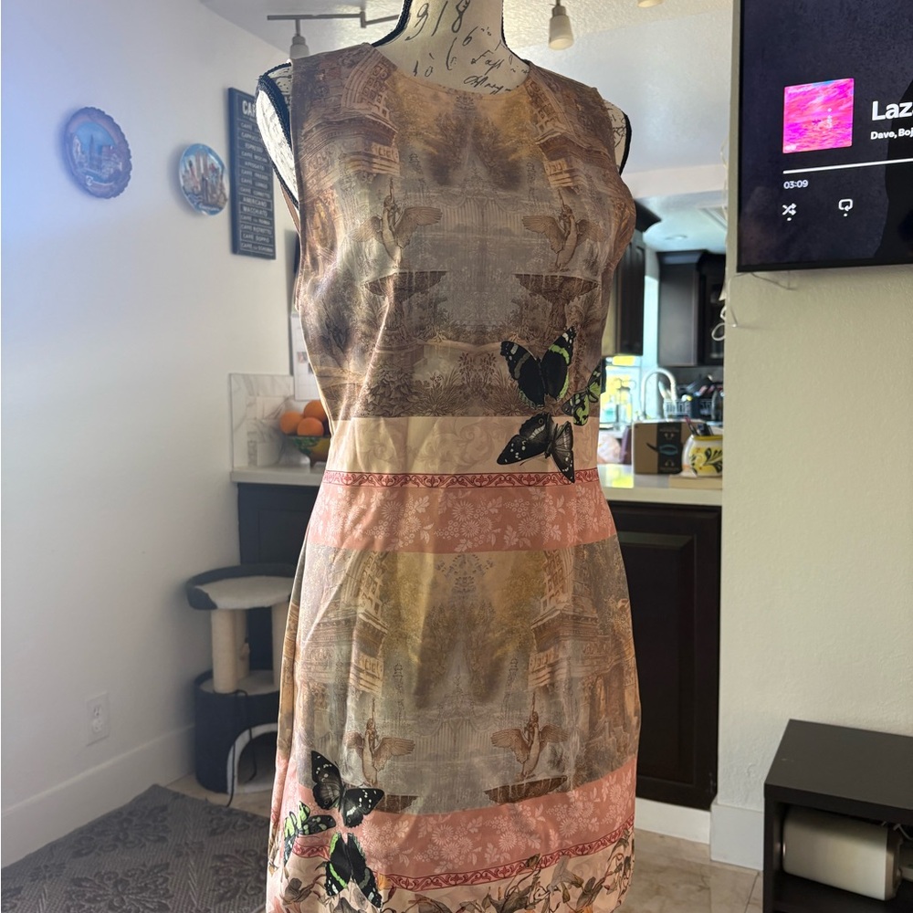 Butterfly Print Sleeveless Women's Alice + Olivia Dress